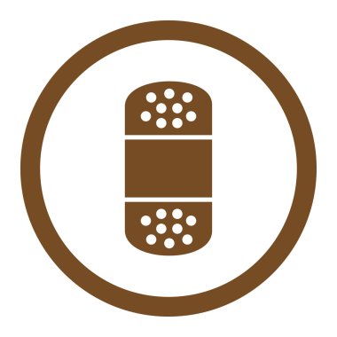 Yuvarlak vektör simge alçı