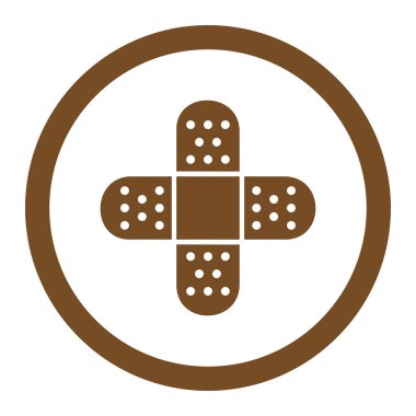 Yuvarlak vektör simge alçı