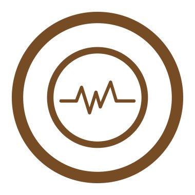 Nabız yuvarlak vektör simge izleme