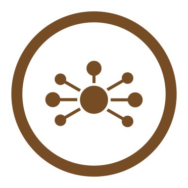 İlişkileri yuvarlak vektör simgesi