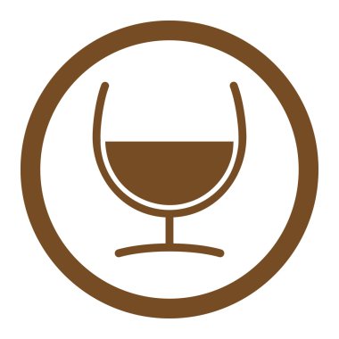 Çare cam vektör simge yuvarlak