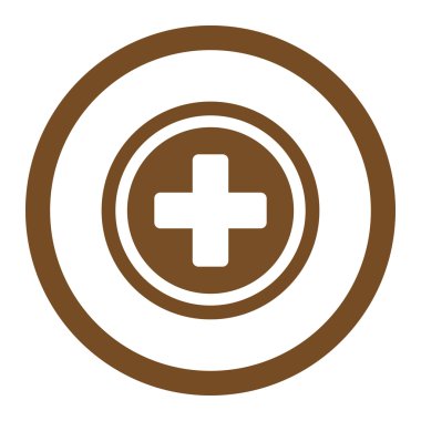 Çapraz yuvarlak vektör simge yuvarlak