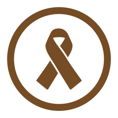 Vektör simge dayanışma şerit yuvarlak