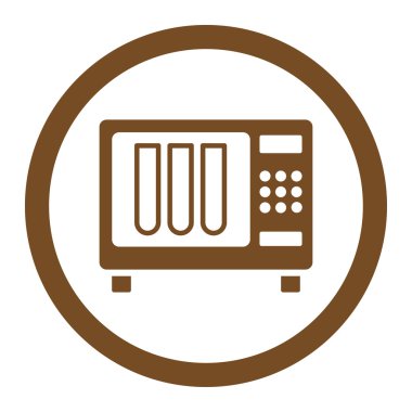 Sterilizatör yuvarlak vektör simgesi