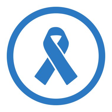 Vektör simge dayanışma şerit yuvarlak