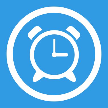 Çalar saat yuvarlak vektör simgesi