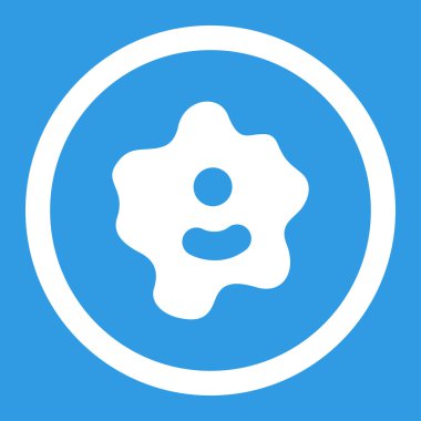 Ameba yuvarlak vektör simgesi