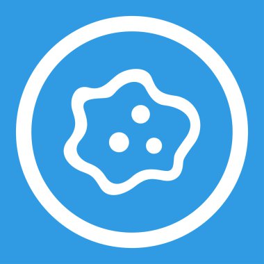 Amip yuvarlak vektör simgesi