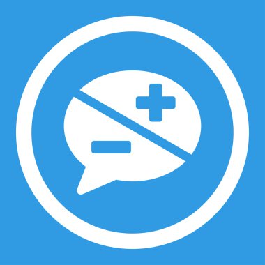 Bağımsız değişkenler yuvarlak vektör simgesi