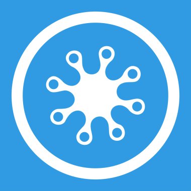 Axenic yuvarlak vektör simgesi