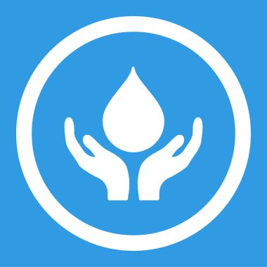 Kan bağışı yuvarlak vektör simgesi