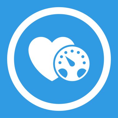 Tansiyon ölçer yuvarlak vektör simgesi