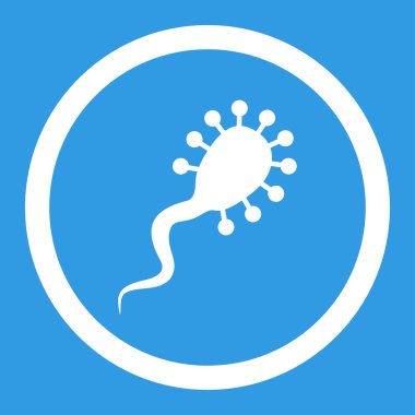 Kan emici yuvarlak vektör simgesi