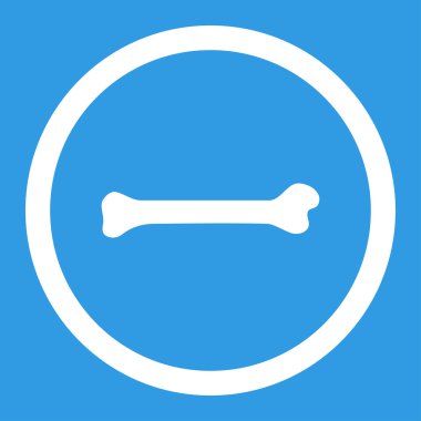 Kemik yuvarlak vektör simgesi