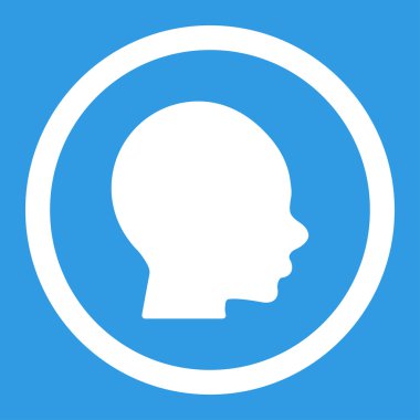 Vektör simge çocuk kafa yuvarlak