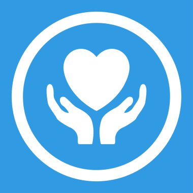 Sadaka yuvarlak vektör simgesi