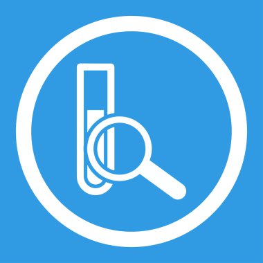 Kimyasal Test yuvarlak vektör simgesi