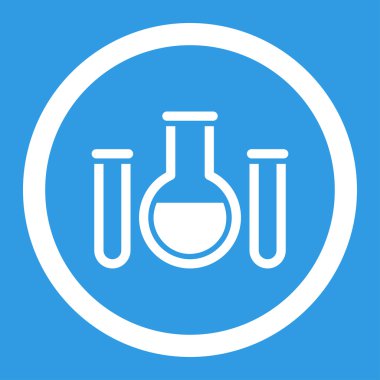 Kimyasal damarları yuvarlak vektör simgesi