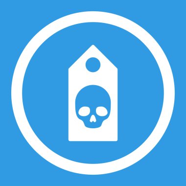 Ölüm kupon yuvarlak vektör simgesi