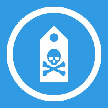 Ölüm işareti vektör simge yuvarlak