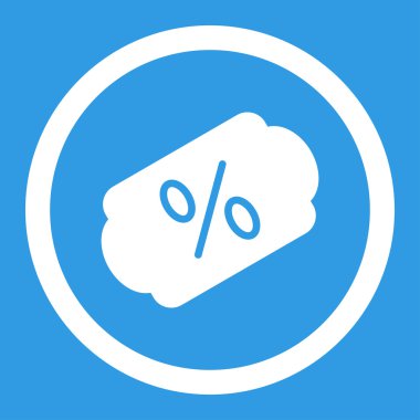 Etiket yuvarlak vektör simge indirim