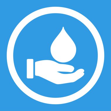 Bağış kan yuvarlak vektör simgesi