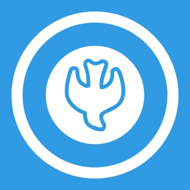 Düşen ruh yuvarlak vektör simgesi