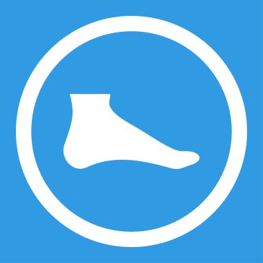 Ayak yuvarlak vektör simgesi