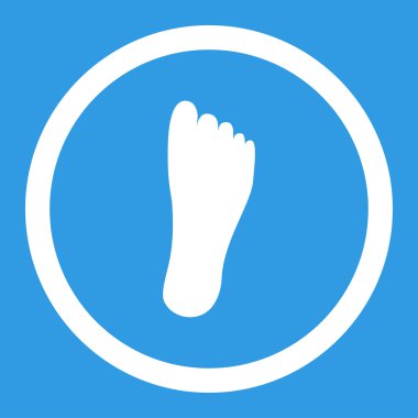 Ayak yuvarlak vektör simgesi