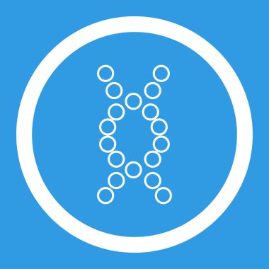 Genom yuvarlak vektör simgesi