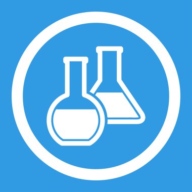 Cam şişeler yuvarlak vektör simgesi