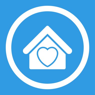 Darülaceze yuvarlak vektör simgesi