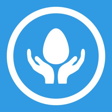 Kuluçka makinesi yuvarlak vektör simgesi