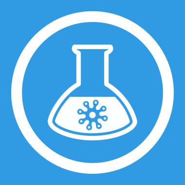 Enfeksiyon konteyner yuvarlak vektör simgesi