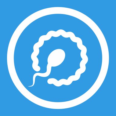 Döllenme yuvarlak vektör simgesi