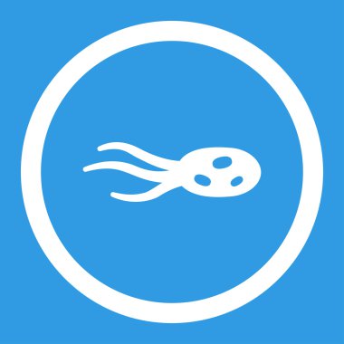 Mikroorganizma yuvarlak vektör simge rahatsız