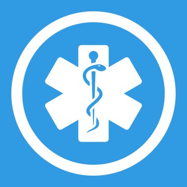 Hayat yuvarlak vektör yıldız simgesi