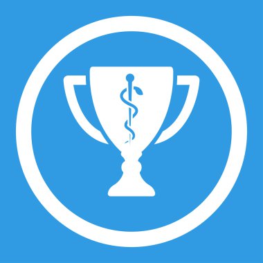 Tıbbi Kupası yuvarlak vektör simgesi