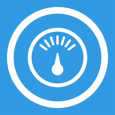 Ölçer yuvarlak vektör simgesi