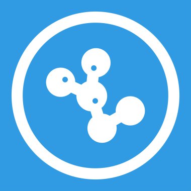 Mikrop kolonisi yuvarlak vektör simgesi