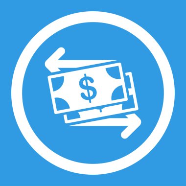 Döviz vektör simge yuvarlak