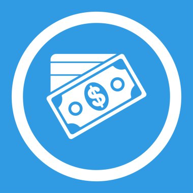 Para yuvarlak vektör simgesi