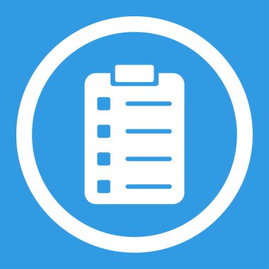 Pad Form yuvarlak vektör simgesi