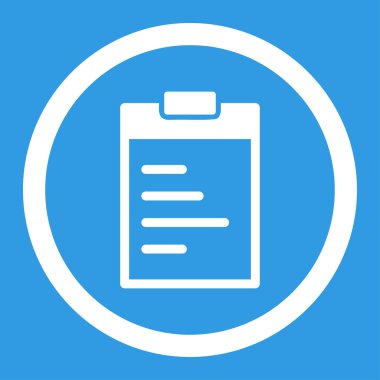 Pad metin yuvarlak vektör simgesi