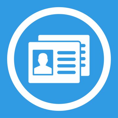 Hasta hesapları yuvarlak vektör simgesi