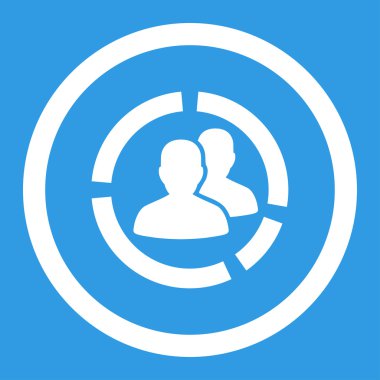 Hasta diyagramı yuvarlak vektör simgesi