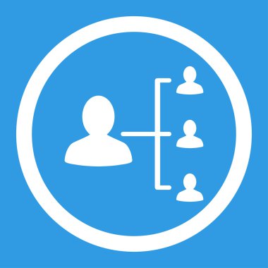 Hasta ilişkileri yuvarlak vektör simgesi