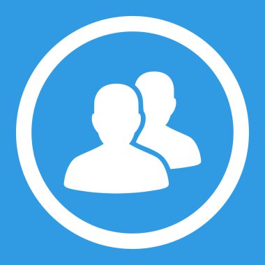 Hastalar yuvarlak vektör simgesi