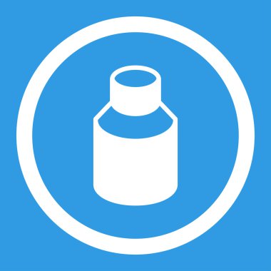 Phial yuvarlak vektör simgesi