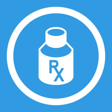 Alış irsaliyesi şişe yuvarlak vektör simgesi